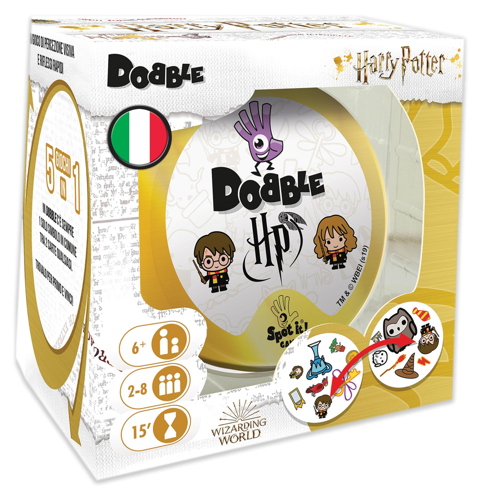 Asmodee Harry Potter Dobble bordspel - Italiaanse taal