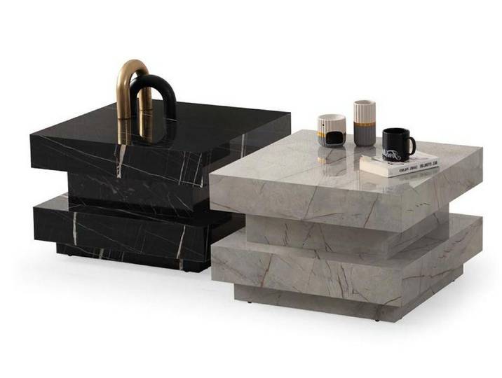 Xlmoebel Couchtisch Design Wohnzimmertisch Set 2tlg. Modern Luxus Möbel (2-tlg. Couchtisch-Set, 2-tlg), Made in Europa