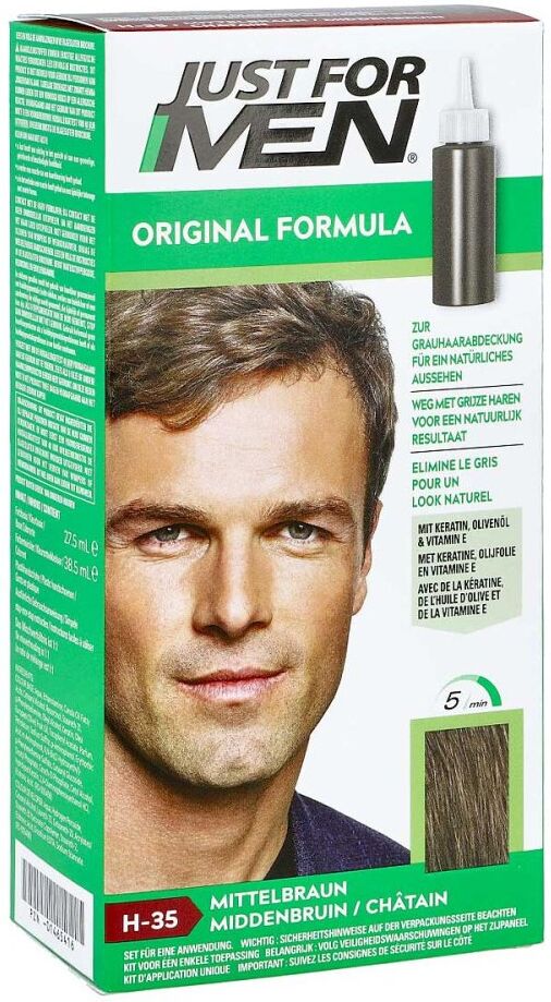 Just for men Tönungsshampoo mittelbraun 60ml