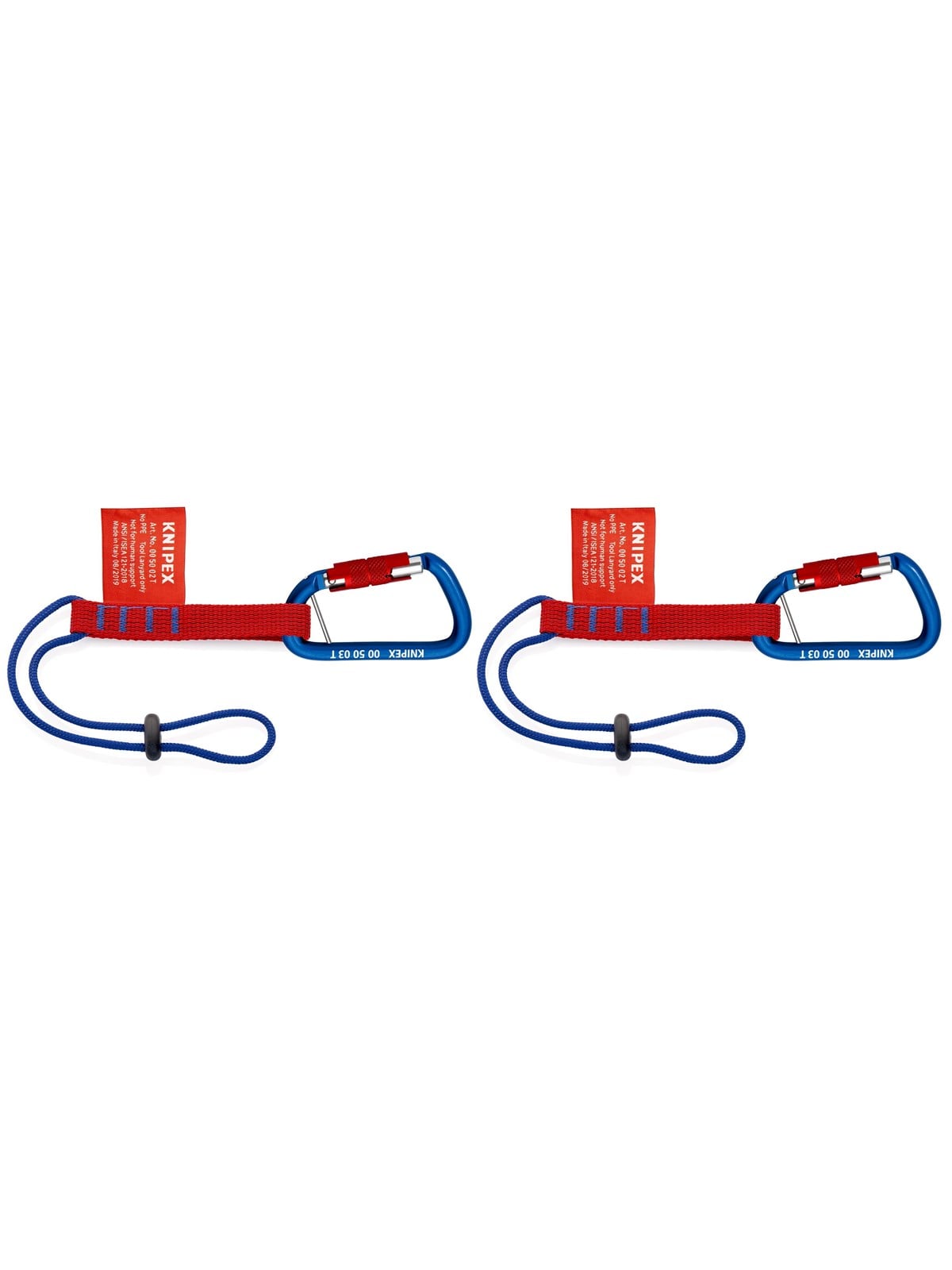 KNIPEX Adapterschlaufen mit fixiertem Materialkarabiner