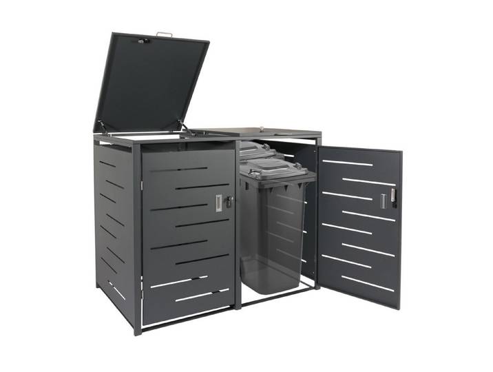 MCW Mülltrennsystem MCW-E83-M, Belüftungsschlitze, abschließbar, von oben zu öffnen