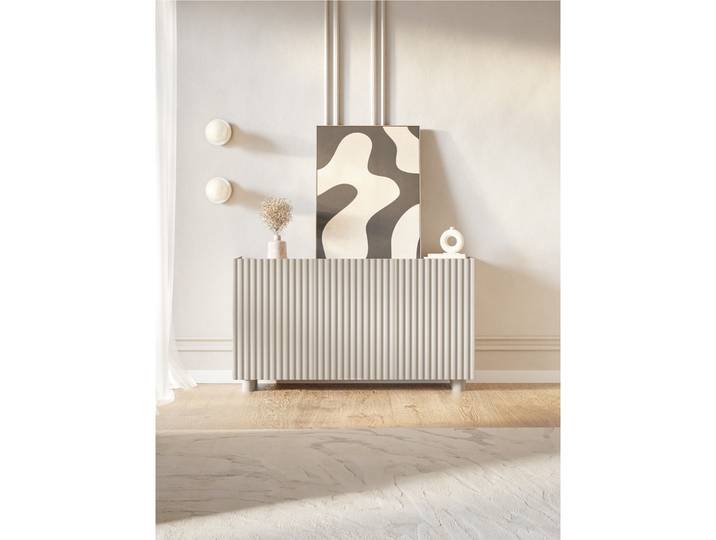 Drehtür-Kommode Fiorra 144 cm Kaschmir