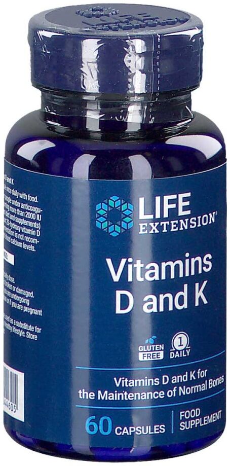 Life Extension Vitamins D und K Kapseln