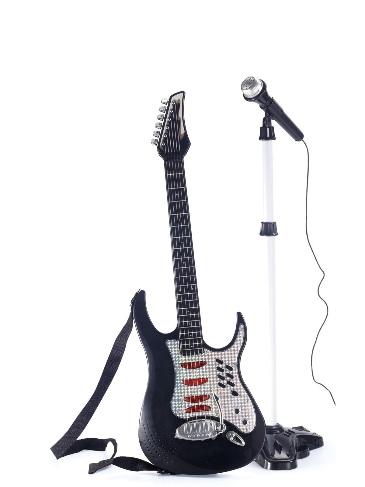 Music Electric Guitar with Microphone & Stand