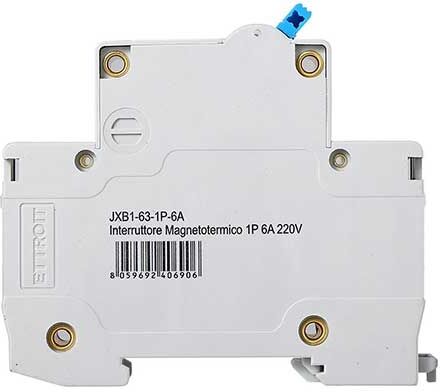 Ettroit Interruttore Magnetotermico 1p 6 A 6 Ka  Jx110660