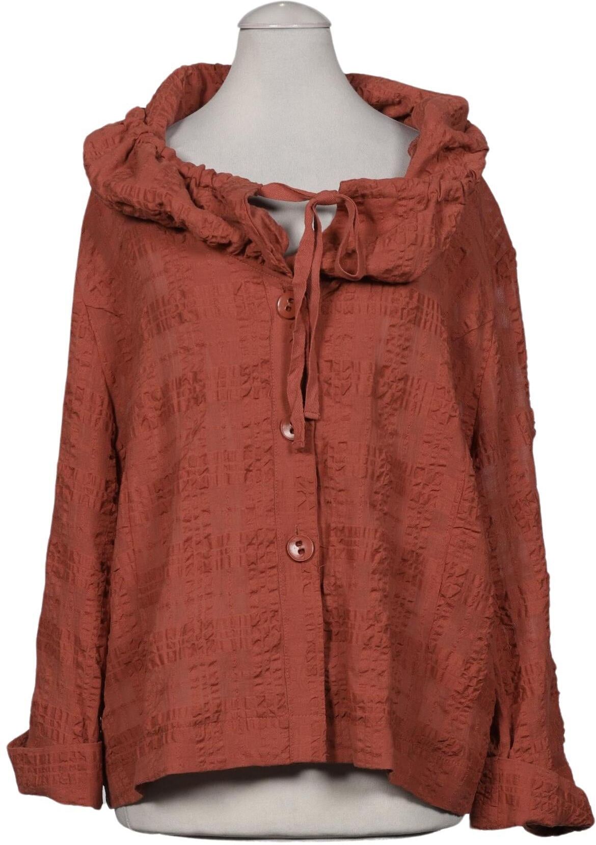 Kriss Trading Sweden Damen Bluse, Orange, Gr. S, Synthetik / Viskose / Baumwolle - Second Hand