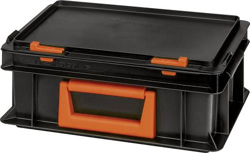 Alutec 139205110188 Kunststoffbox Magnus PC 5 (B x H x T) 300 x 133 x 200mm Schwarz, Orange 1St.