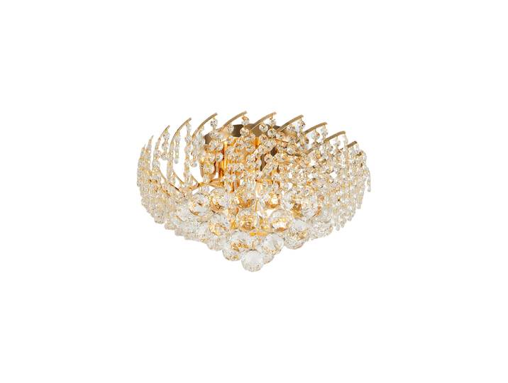 Kronleuchter „Karolina“ 6-Flammig Transparent, Gold Maytoni