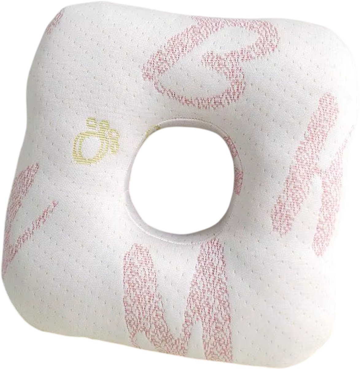 Rimmo Katoenen Piercing Kussen – Ademend Ergonomisch Oorkussen met Ooropening voor Oorbellen en Comfortabele Genezing