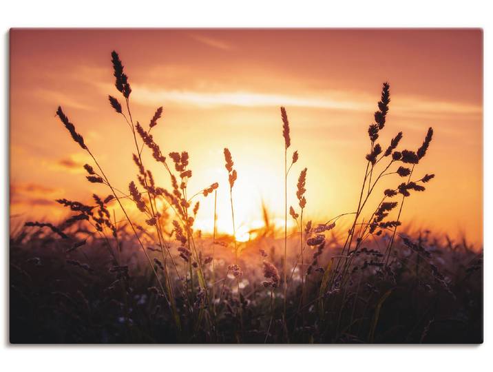 Leinwandbild ARTLAND Träumen , orange (farbe bild(er): orange), B:90cm H:60cm, Bilder, Leinwandbild, auf Holzrahmen gespannt