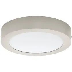EGLO, Deckenleuchte, 68732 FUEVA PRO CCT LED Deckenleuchte 14,5W Ø225mm Nickel-Matt Weiss Steuerbare Lichtfarbe
