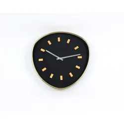 VOSS Design Wanduhr Retrospective Messing-Schwarz
