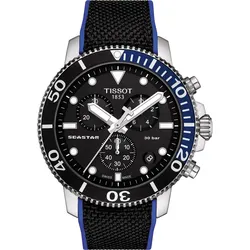 Tissot T-Sport SEASTAR 1000 Quartz Chronograph T120.417.17.051.03 - schwarz,blauer Rand - 45,5mm