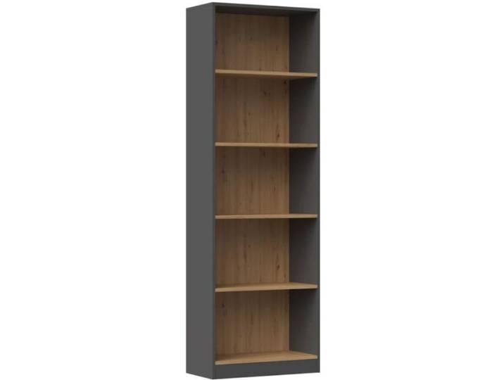 FLORENCE - Bibliothèque 5 étagères - Dimensions 182x60x30 cm - Meuble de rangement livres