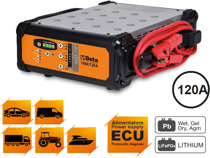 Beta 1498/120A Caricabatterie elettronico  12V multifunzione