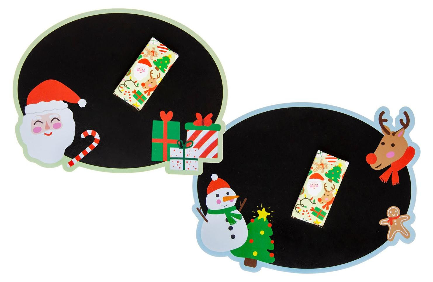 Duckiez Krijtbord met kerstmotief inclusief krijt