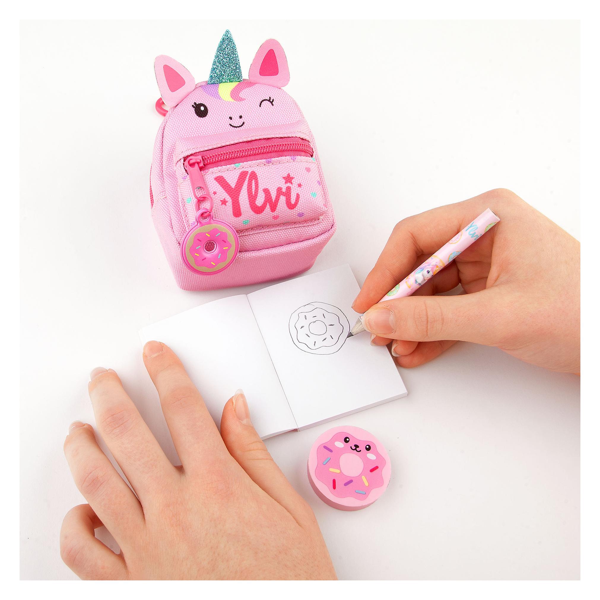 Ylvi & the Minimoomis Ylvi - Stationery Backpack Unicorn - Pink and Purple - Mini (0414091)