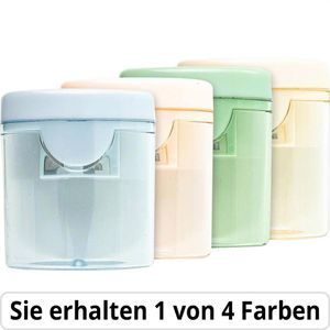 Stylex Spitzer 34200, farbig sortiert/transparent, doppelter Dosenspitzer, aus Kunststoff
