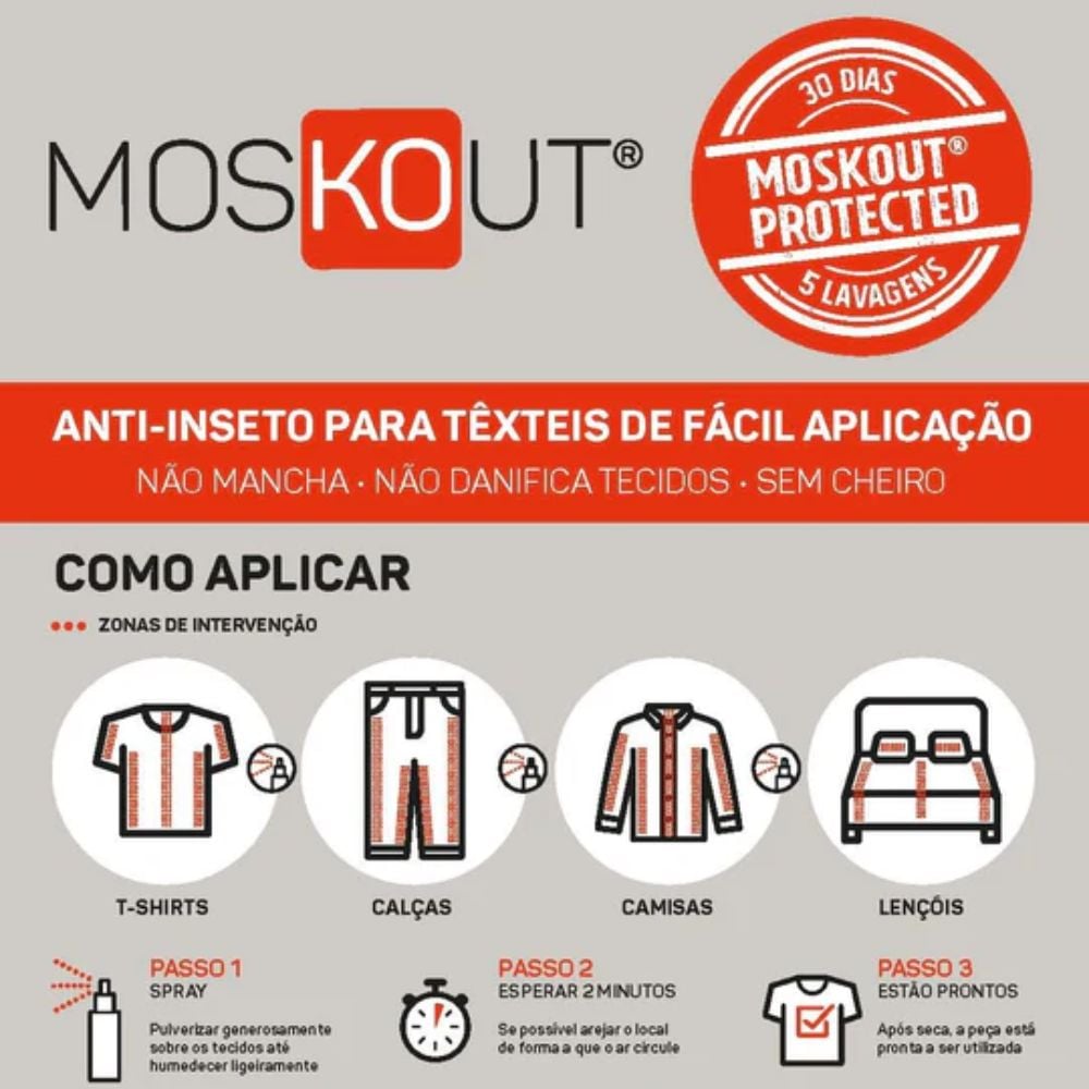 Moskout Anti-Insect Spray for Textiles Domestic Use 200mL