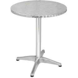 Bolero runder Bistrotisch Edelstahl 1 Bein Ø60cm