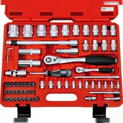 FAMEX Werkzeuge Profi Steckschlüsselsatz FAMEX 580-16, PROFESSIONAL, Werkzeugkoffer für KFZ - 66-tlg.