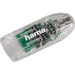 Hama - Kartenleser - 8-in-1 (MMC, SD, miniSD, microSD, MMCplus, SDHC) - USB 2.0