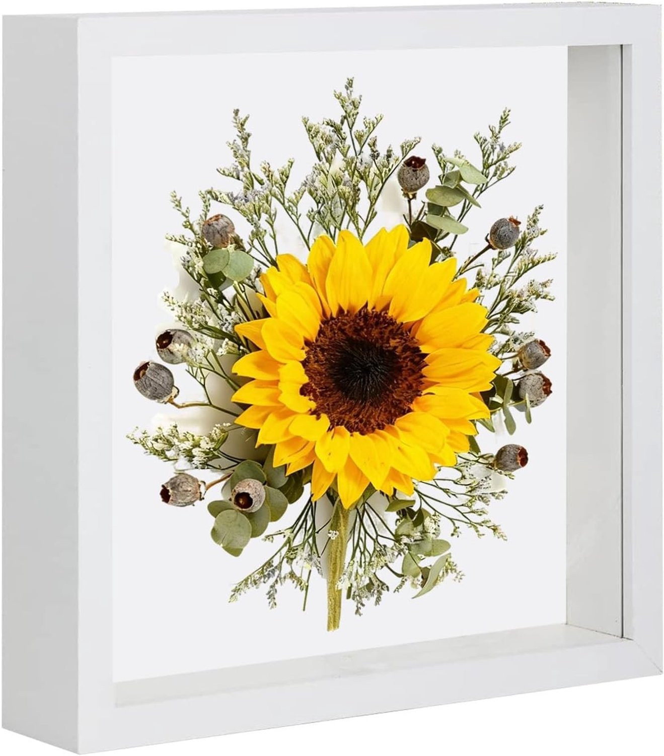 Diepe 3D Fotolijst voor Vullen, Wit, 25 x 25 cm