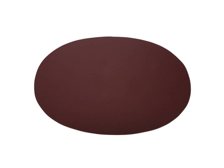 Ørskov Set de table Ørskov cuir ovale bordeaux