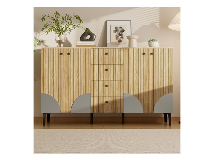 Fine Life Pro Sideboard Aufbewahrungsschrank Holzoptik