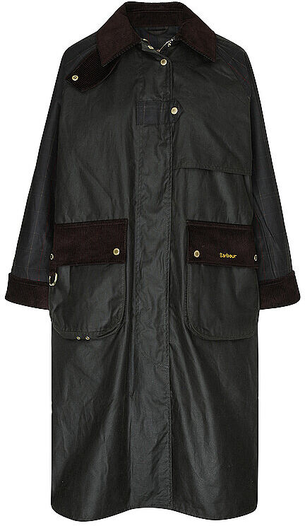 BARBOUR Trenchcoat KIRKLEES CHECKED WAX olive   44 44