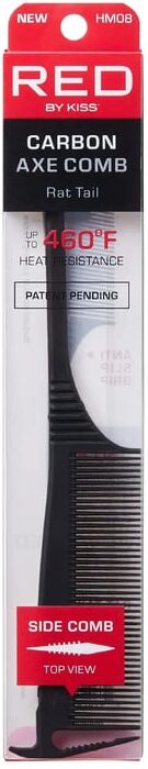 Kiss Carbon Axe Rat Tail Comb Peine