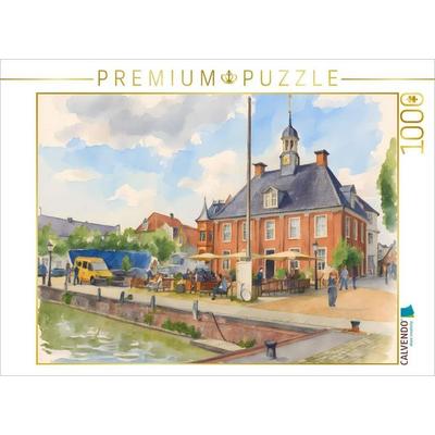 CALVENDO Puzzle Hafenpromenade Leer | 1000 Teile Lege-Größe 64x48cm Foto-Puzzle für glückliche Stunden