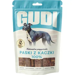GUDI Entenfleischstreifen 100 g, natürliche Hundeleckerlis
