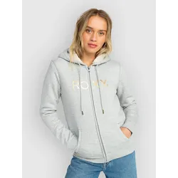 Roxy Itia Sherpa Logo Half-Zip Sweater heritage heather Gr. XXL