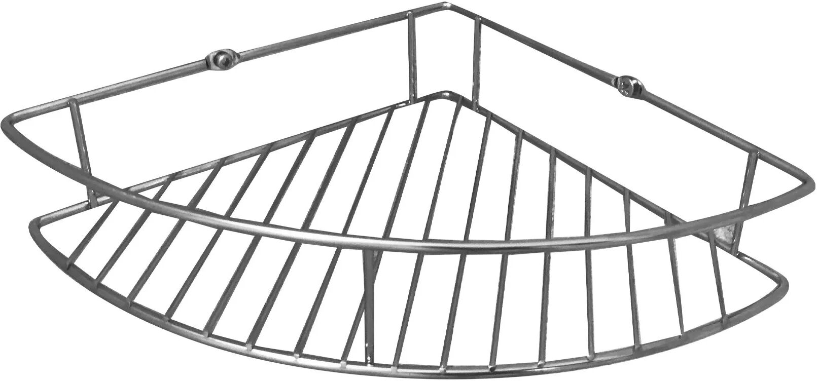 FACKELMANN Dusch Eckablage, Silber