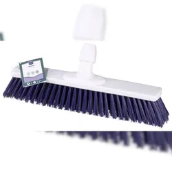 METRO Professional Bodenbürste, Polypropylen / Polyester, 40 x 7.5 x 15 cm, nach HACCP-Standards, weiß / blau
