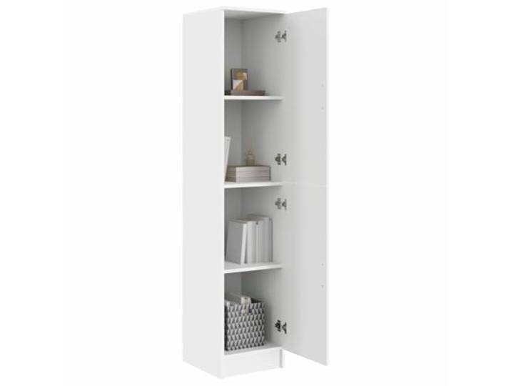 vidaXL Highboard Weiß 35 x 39 x 168 cm Genug Platz, um deine Sachen ordentlich zu halten, Modernes Matt-Finish, das zu jeder Einrichtung passt,