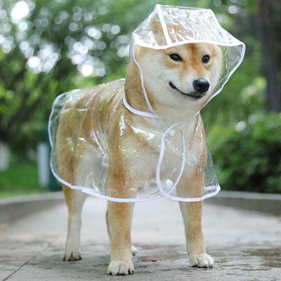 PetsAreLife Transparent Dog Raincoat White M