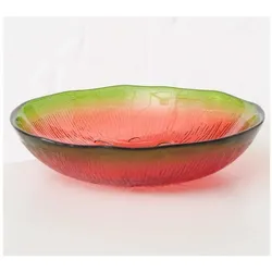 Boltze Home Boltze Schale Wassermelone 16 x 3.5 cm, Schüssel + Schale, Grün, Rot