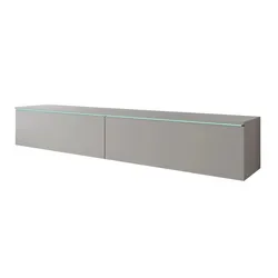 Lowboard  Breno , grau , Maße (cm): B: 180 H: 30