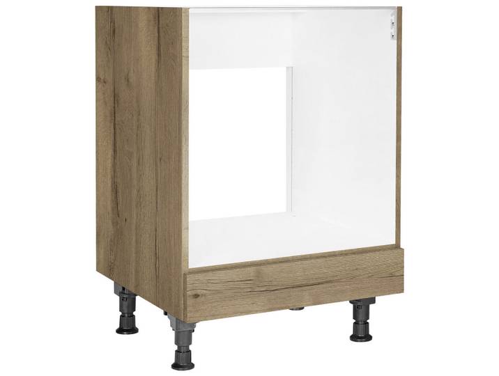 Herdumbauschrank, Eiche Dunkel, 60x87x56 cm, Holzwerkstoff, Einzeln Stellbar, Nobilia