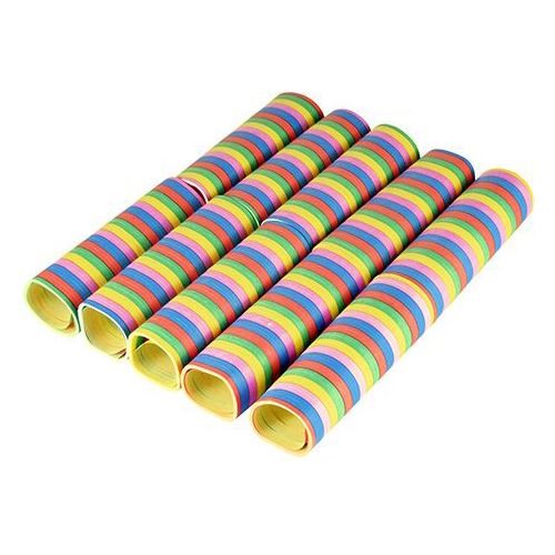 PAPSTAR Luftschlangen Stripes bunt 10 St.