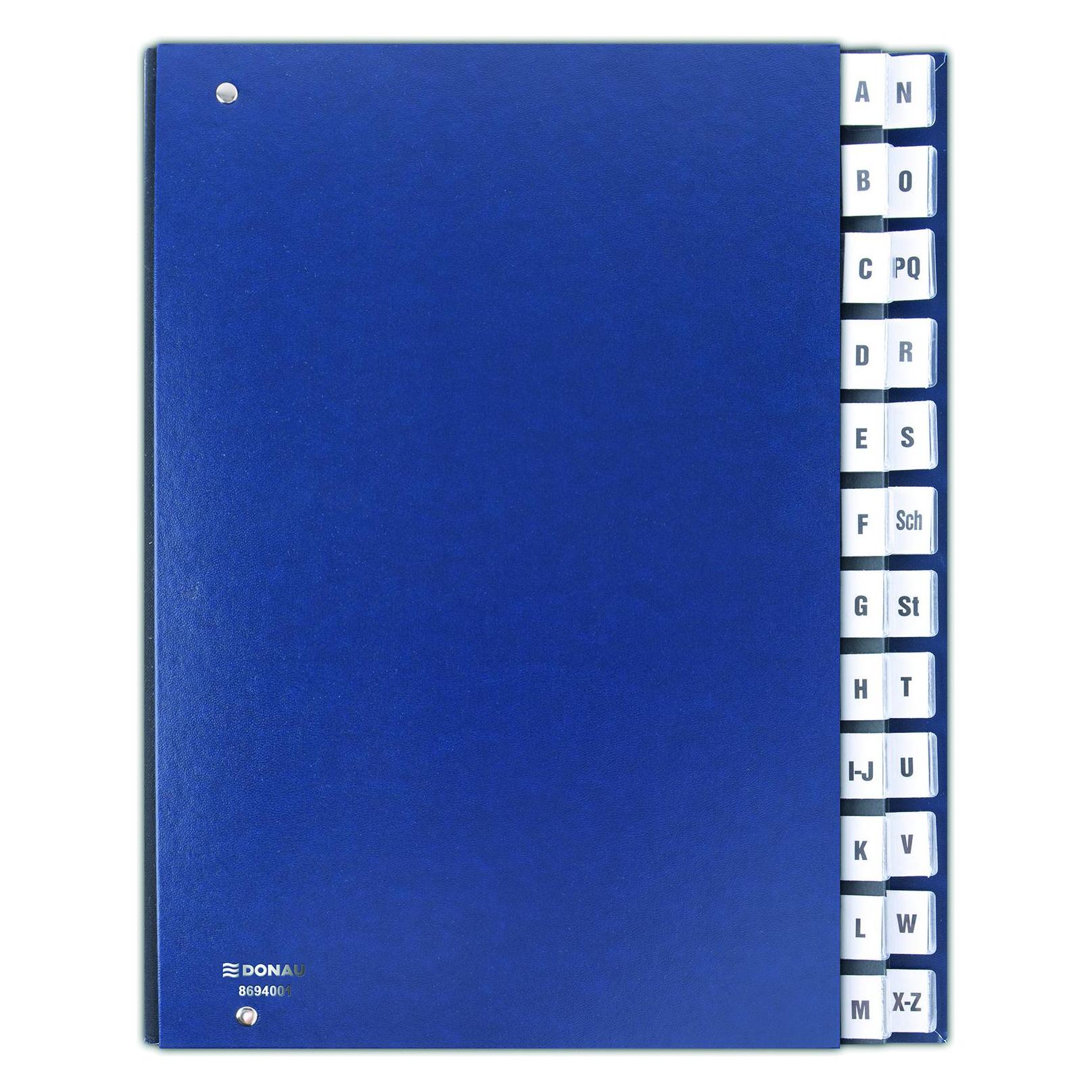 Donau Korrespondenzkarte, Karton, A4, A-Z, blaue Farbe () - 9003106063055 (A4) (36739646)