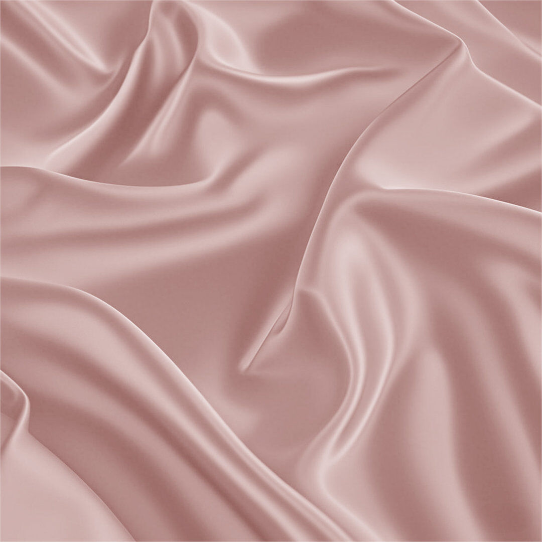 Sweet Dreams Silk Luxury Deep Box Fitted Sheet Blush Single (3')