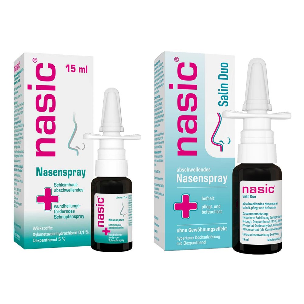 MCM KLOSTERFRAU Vertr. GmbH Nasic Nasenspray (15 ml) und Nasic Salin Duo Nasenspray (15 ml) 08105222