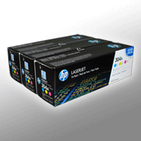 3 HP Toner CF372AM 304A Multipack CMY