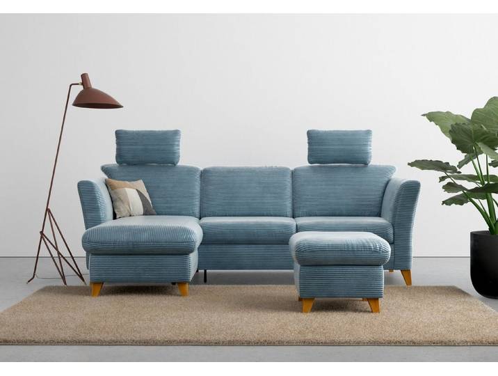 Home affaire Ecksofa Trelleborg L-Form, optional Schlaffunktion und Bettkasten, inkl. Federkern-Polsterung