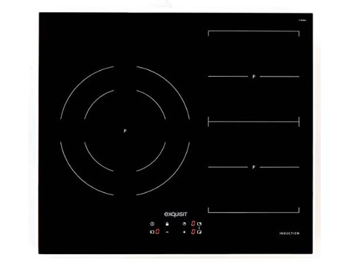 Exquisit® Induktionskochfeld Flex Induktion, Induktion mit 3 Zonen, Paella-Bereich von 28 cm, Kochzeit-Programmierung, PowerBooster in 3 Zonen, Sicherheitsverriegelung, Behältererkennung.