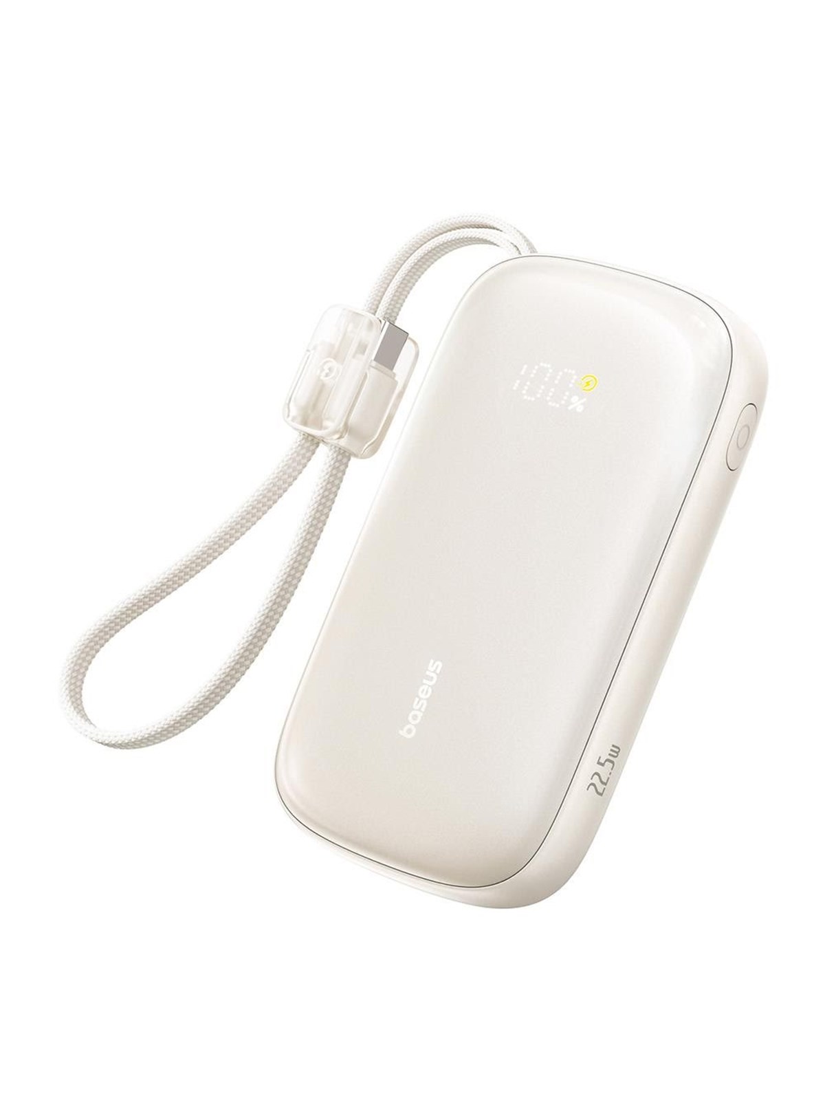 Baseus EnerFill FC21 Qpow 3 Ultra 20000mAh 22.5W Powerbank with Display and Cable Included - Beige - 20000 mAh