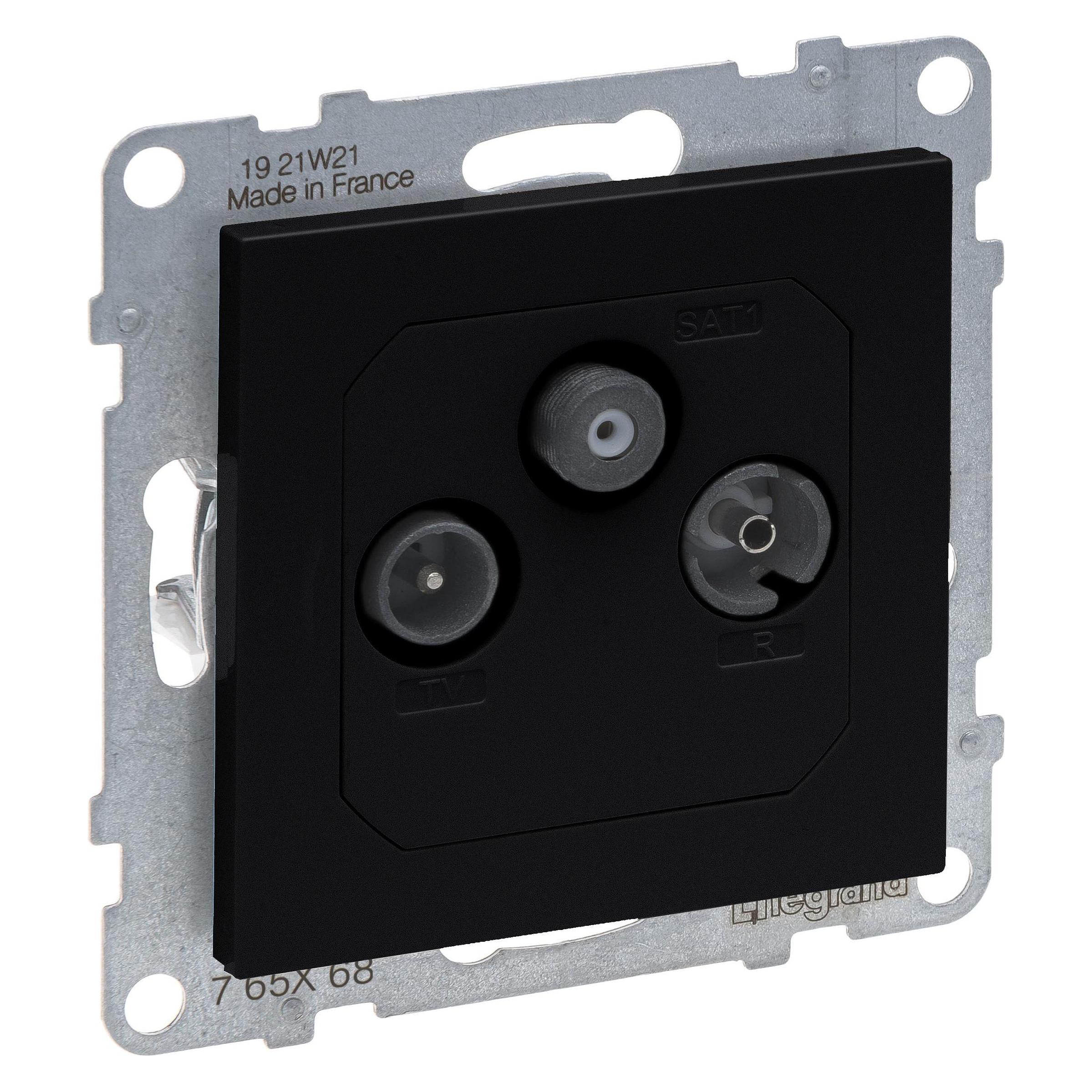 Legrand SEANO Durchgangsdose TV-R-SAT (Antennendose) (765368)